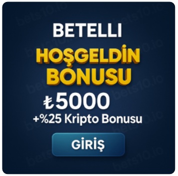 Betelli - 5000 TL Bonus + %25 Kripto  Bonusu